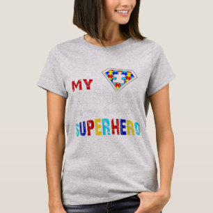 Camiseta Minha Irmã É Minha Super Herói Favorita Autismo