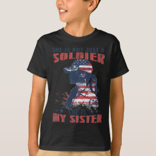 Camiseta Minha Irmã É Soldado Militar 4 De Julho Patrio