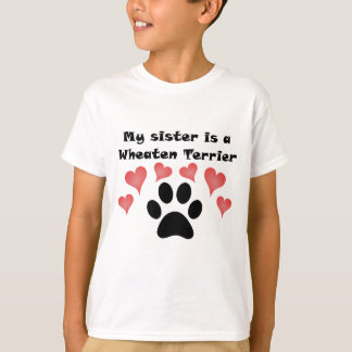 Camiseta Minha irmã é Terrier Wheaten