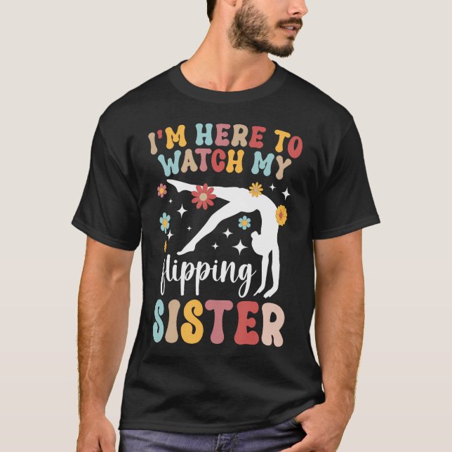 Camiseta Minha Irmã Maluca Ginástica Irmã De Uma Ginasta (Frente)