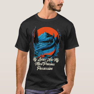 Camiseta Minha Isca de Pesca É Minha Posse Mais Preciosa