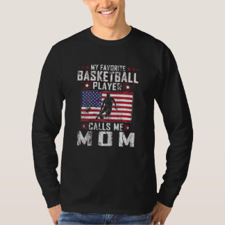 Camiseta Minha Jogadora de Basquete Favorita Me Chama de Mã