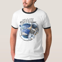 Camiseta Minha jornada de caminhada espacial | Homens tocan