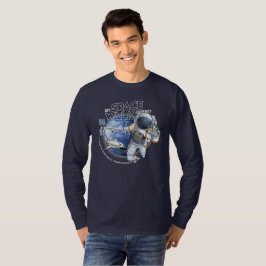 Camiseta Minha jornada de caminhada espacial (Modo escuro) 