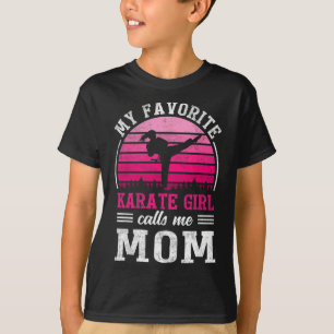 Camiseta Minha Karate Favorita Me Chama De Mãe Dia de as mã