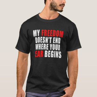 Camiseta Minha liberdade não termina onde seu medo começa