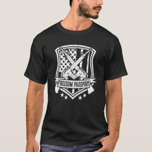 Camiseta Minha liberdade Passaporte para a liberdade médica