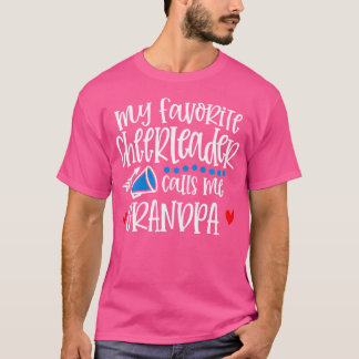 Camiseta Minha líder de torcida favorita me chama de avô, C