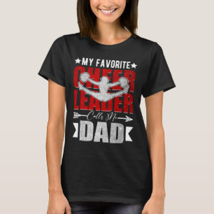 Camiseta Minha líder de torcida favorita me chama de papai