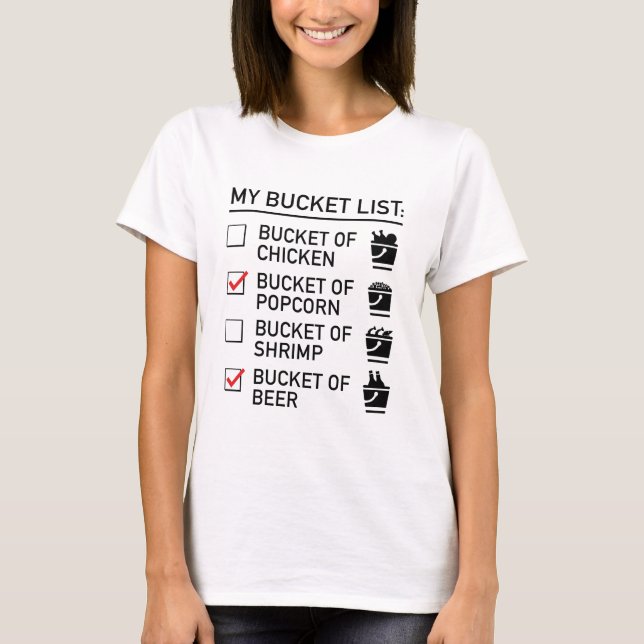 Camiseta Minha Lista de Baldes (Frente)
