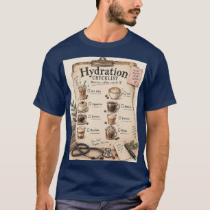Camiseta Minha lista de verificação de hidratação