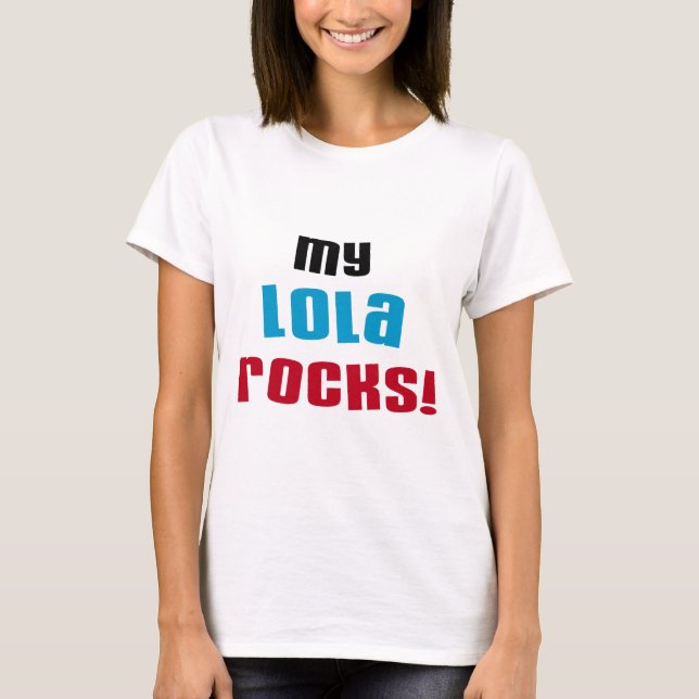 Camiseta Minha Lola Rocks T-shirts e presentes (Frente)
