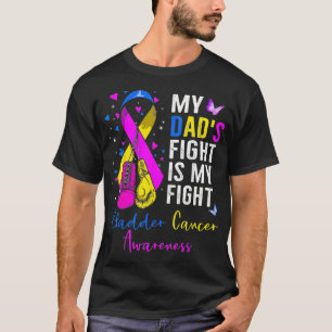Camiseta Minha Luta De Pai É Minha Luta Contra O Cancer Da