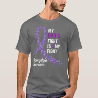 Camiseta Minha Luta De Pais É Minha Luta Contra A Fibromial