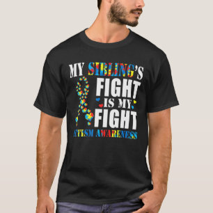 Camiseta Minha Luta de Sibling é minha Fa de Consciência