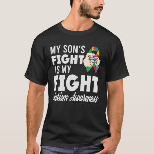 Camiseta Minha Luta É A Minha Luta Mãe Pai Fita Autismo Aut