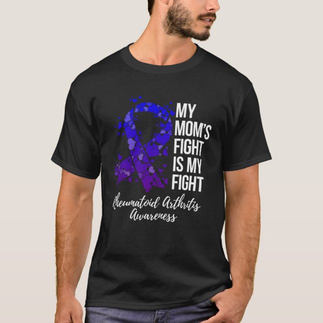 Camiseta Minha Luta Momu2019s É Minha Luta Contra Artrite R (Frente)