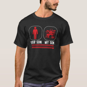 Camiseta Minha Mãe de Bateria do Filho Batera de Uma Mãe de