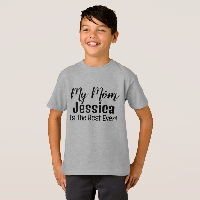 Camiseta Minha Mãe É A Melhor T-Shir T-Shir Personalizada (Frente Completa)
