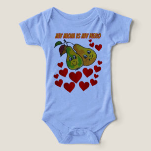 Camiseta Minha Mãe é minha heroína Camiseta de beb