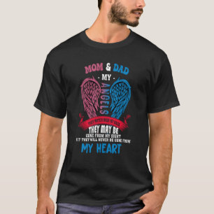 Camiseta Minha Mãe E Pai Meus Anjos Nunca Vão Sair