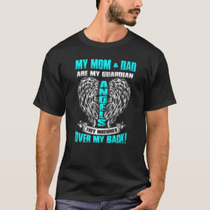 Camiseta Minha Mãe E Pai São Meus Anjos Guardiões Que Eles