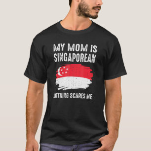 Camiseta Minha Mãe É Singapurense Orgulho de Singapura Band