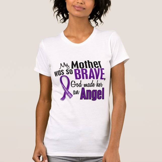 Camiseta Minha mãe é um câncer de pâncreas do anjo (Frente)