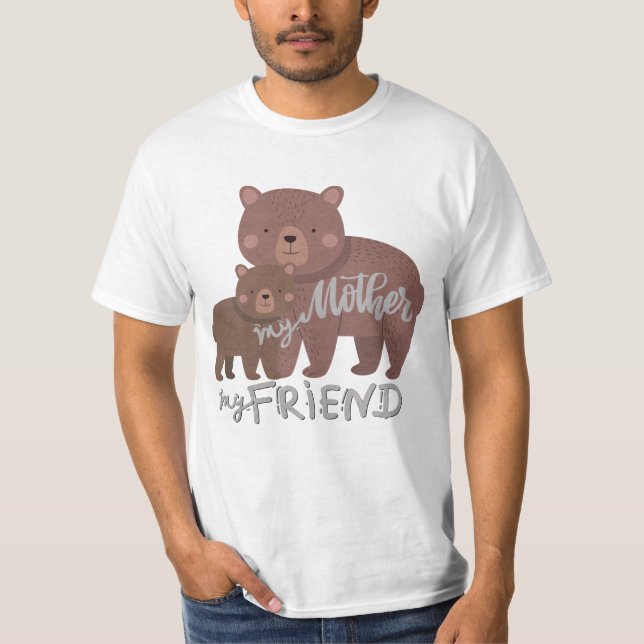 Camiseta Minha Mãe Minha Amiga T-Shirt (Frente)