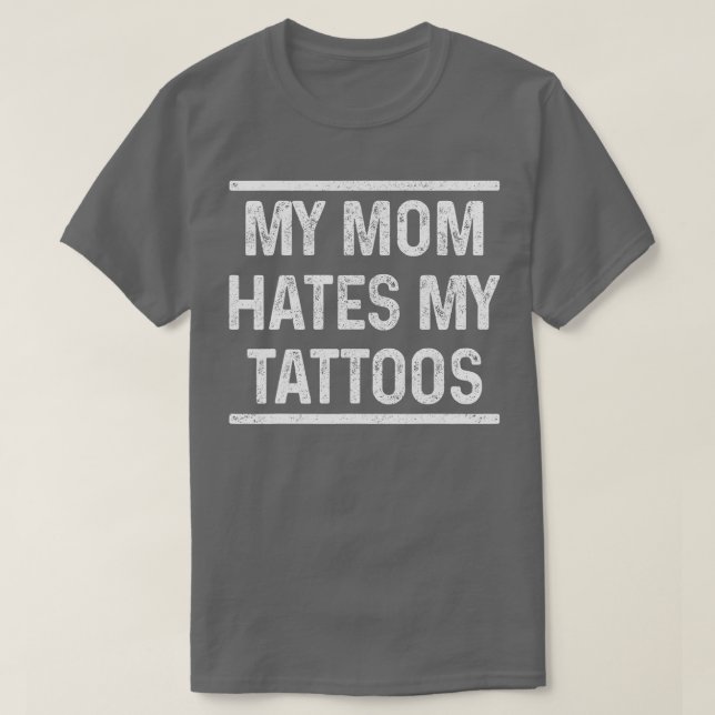 Camiseta Minha Mãe Odeia As Minhas Attoas Engraçadas Com Pr (Frente do Design)