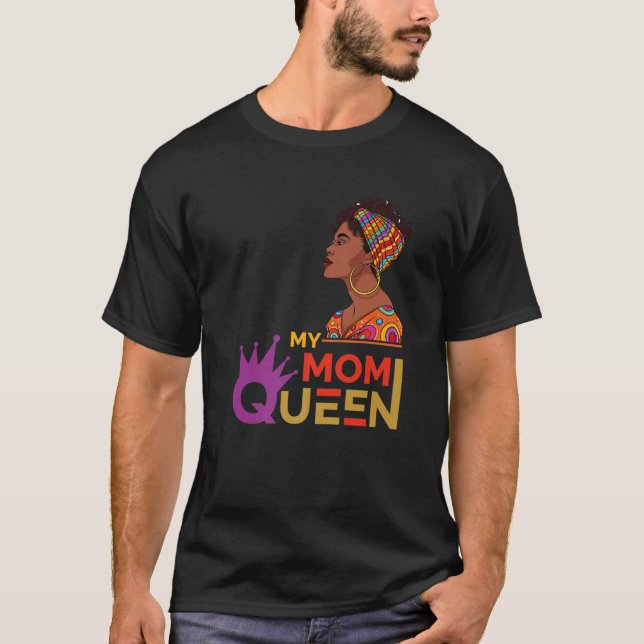 Camiseta Minha mãe Rainha Negra do Mês (Frente)