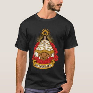 Camiseta Minha Mãe Virgem de Juquila Oaxaca México Espanhol