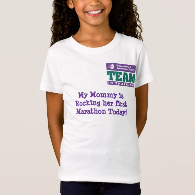 Camiseta Minha mamã balança sua primeira maratona (Frente)