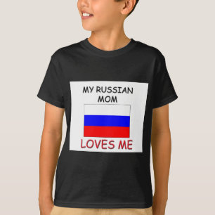 Camiseta Minha mamã do russo ama-me