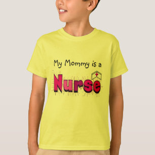 Camiseta Minha mamãe é uma enfermeira--T-shirt dos miúdos