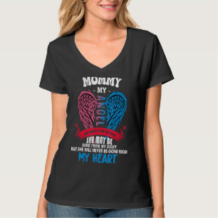 Camiseta Minha Mamãe Meu Anjo Ela Olha Nas Minhas Costas Nu