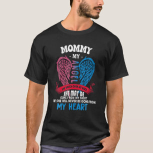 Camiseta Minha Mamãe Meu Anjo Ela Olha Nas Minhas Costas Nu