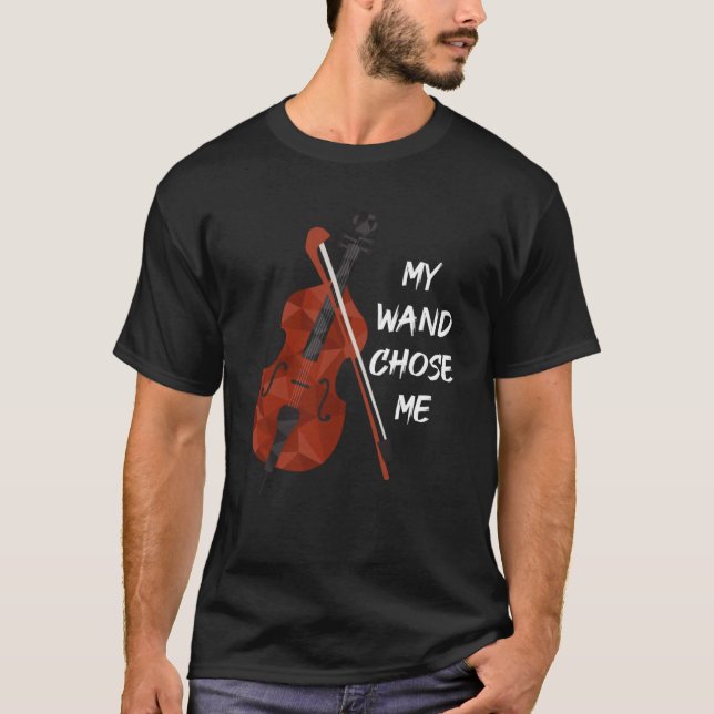 Camiseta Minha Mão Escolheu A Orquestra Violinista De Mim (Frente)