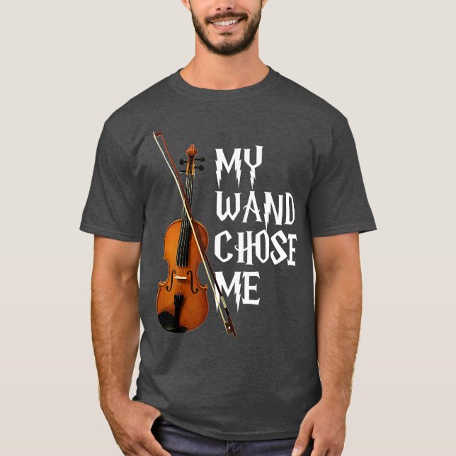 Camiseta Minha Mão Escolheu-Me Presente Violinista Violino (Frente)