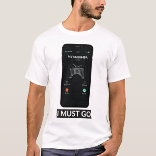 Camiseta Minha Marimba está chamando Go Funny Music Gift