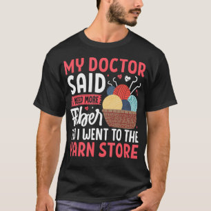 Camiseta Minha médica disse que preciso de mais fibras Loja