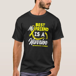 Camiseta Minha melhor amiga Guerreira Endometriose Amarela