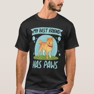Camiseta Minha Melhor Amiga Tem Patas Mulheres Corgi Cacho