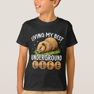 Camiseta Minha Melhor Vida Subterrânea Engraçada Dia do Tat