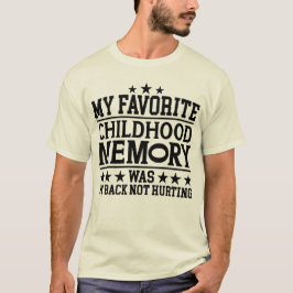 Camiseta Minha Memória de Infância Favorita Envelhecendo Gr