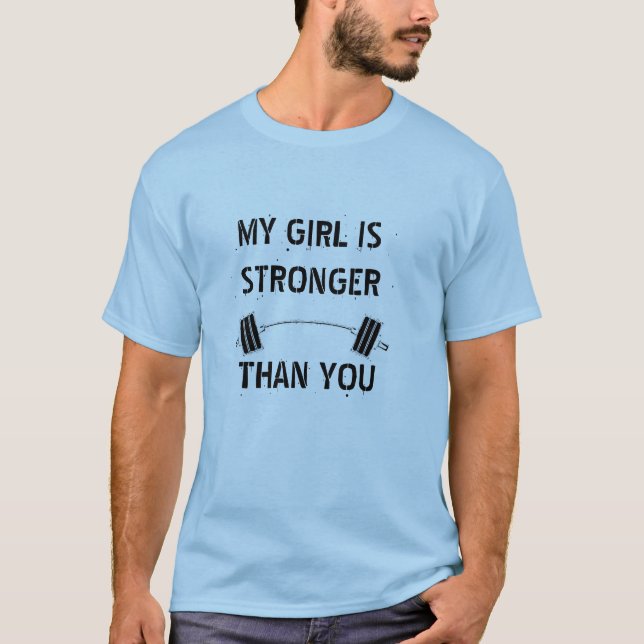 Camiseta Minha menina é mais forte do que sua (Frente)
