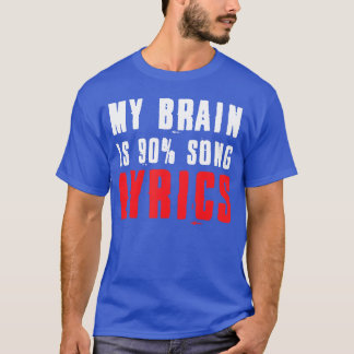 Camiseta Minha Mente é 90ong Letras Música Divertida Vida r