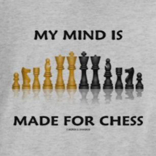 Camiseta Minha Mente É Feita Para Xadrez (Reflexão Do Xadre