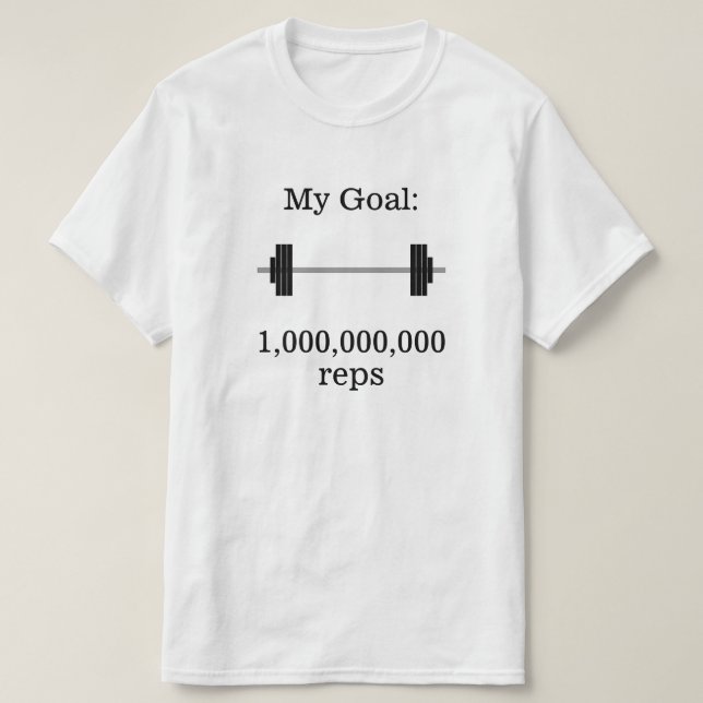Camiseta "Minha meta: 1.000.000.000 representantes" + Barbe (Frente do Design)