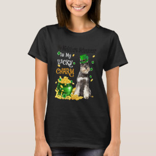 Camiseta Minha Miniatura Schnauzer É Minha Sortuda Charme C